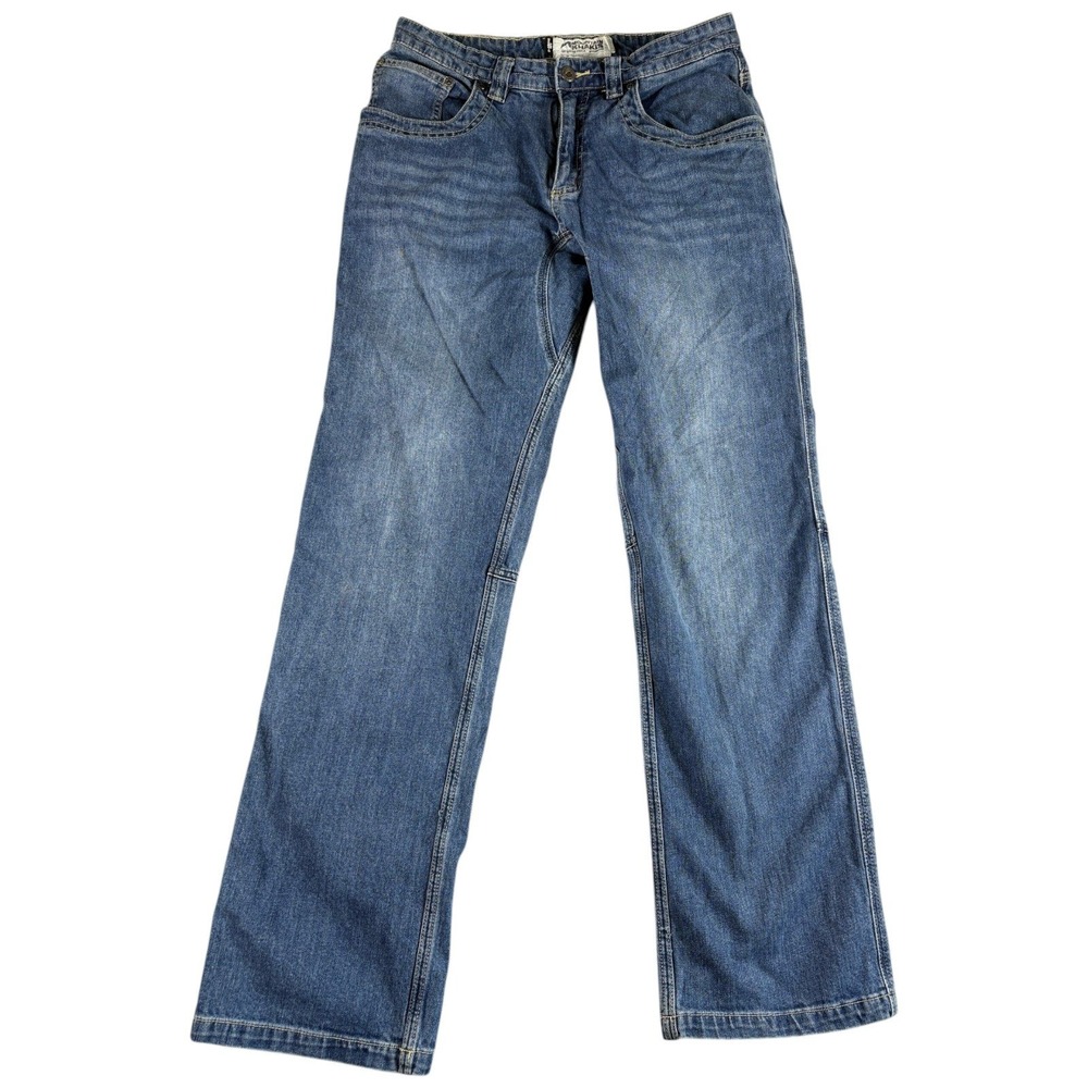 Mountain Khakis Jeans Mens 33x34 Blue Western Outdoors Durable Workwear Camping